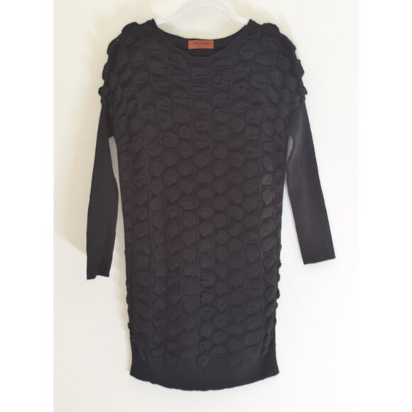 Missoni Y2K Black Bubble Knit Mini Dress - Picture 3 of 7